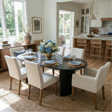 Dwen & North 79" Oval Dining Table Set for 6 (7-Piece)