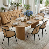 Dwen & Jules 79" Oval Dining Table Set for 6 (7-Piece)