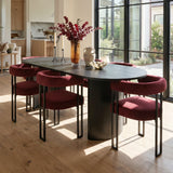 Dwen & Mia 79" Oval Dining Table Set for 6 (7-Piece)