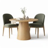 Dwen & Havana 35" Modern Round Dining Table Set for 2 (3-Piece)