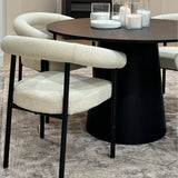 New York Modern Boucle Upholstered Dining Chair (Set of 6)