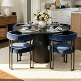 Mia Velvet Dining Chair with Arms (Set of 4)