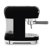 Manual Espresso Coffee Machine - Retro-Style Black