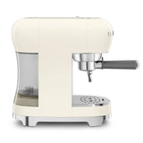 Manual Espresso Coffee Machine - Retro-Style Cream