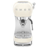 Manual Espresso Coffee Machine - Retro-Style Cream