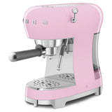 Retro-Style Manual Espresso Machine - Pink