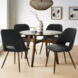 Edwin Modern Faux Leather Dining Chair (Set of 4)