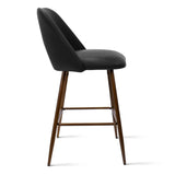 Edwin 26" Modern Faux Leather Counter Stool (Set of 2)