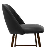 Edwin 26" Modern Faux Leather Counter Stool (Set of 2)
