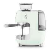 Manual Espresso Coffee Machine with Grinder – Retro-Style Pastel Green