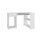Jasper L-Shaped Corner Desk with Two Side Shelves, Space-Saving Home Office and Study Table, Modern Workstation with Ample Storage, Efficient Corner Desk for Organizing Office Supplies and Study Materials
