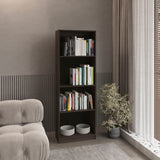 Home Tall Elegant 4-Shelf Bookcase with Open Storage, Freestanding Modern Design for Living Rooms, Offices, or Bedrooms, Practical and Elegant Storage Solution with Clean Lines and Sturdy Construction