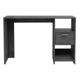 Tuhome Omma Computer Desk with One Drawer, Two Open Shelves, Modern Design, Ideal for Home Office, Study, or Small Spaces