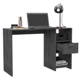 Tuhome Omma Computer Desk with One Drawer, Two Open Shelves, Modern Design, Ideal for Home Office, Study, or Small Spaces