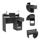 Tuhome Manaos Writing Computer Desk with Multiple Shelves, One Drawer, Modern and Compact Design, Ideal for Home Office, Study, or Small Spaces
