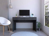 Tuhome Acre Computer Desk with Two Drawers, Modern Design, Light Gray Finish, Ideal for Home Office, Study, or Work-from-Home Setup