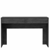 Tuhome Acre Computer Desk with Two Drawers, Modern Design, Light Gray Finish, Ideal for Home Office, Study, or Work-from-Home Setup
