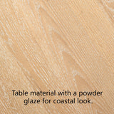 Elon 47" Solid Oak Round Pedestal Dining Table
