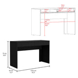 Tuhome Acre Computer Desk with Two Drawers, Modern Design, Light Gray Finish, Ideal for Home Office, Study, or Work-from-Home Setup