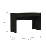 Tuhome Acre Computer Desk with Two Drawers, Modern Design, Light Gray Finish, Ideal for Home Office, Study, or Work-from-Home Setup
