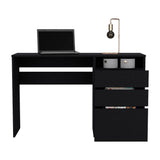Dublin Computer Desk with Three Storage Drawers and One Open Shelf Offering Practical Workspace Organization, Modern Home Office Functionality and Durable Engineered Wood Construction