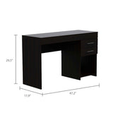 Tuhome Ibare Two Drawer Computer Desk with One Lower Shelf, Compact and Functional Design, Ideal for Small Workspaces, Home Office, or Study