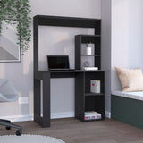 Maine Desk with Hutch and Multi-Level Shelves for Home Office Organization, Spacious Work Surface, Practical Storage Compartments and Functional Design Ideal for Study, Workspace or Daily Tasks by Maine Home Furniture