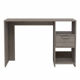 Tuhome Omma Computer Desk with One Drawer, Two Open Shelves, Modern Design, Ideal for Home Office, Study, or Small Spaces