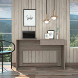 Tuhome Acre Computer Desk with One Drawer, Modern Design, Black Finish, Compact Writing Desk for Home Office or Study