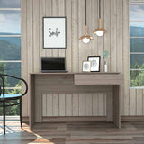 Tuhome Acre Computer Desk with One Drawer, Modern Design, Black Finish, Compact Writing Desk for Home Office or Study