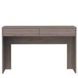 Tuhome Acre Computer Desk with Two Drawers, Modern Design, Light Gray Finish, Ideal for Home Office, Study, or Work-from-Home Setup