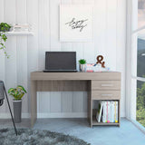 Tuhome Ibare Two Drawer Computer Desk with One Lower Shelf, Compact and Functional Design, Ideal for Small Workspaces, Home Office, or Study