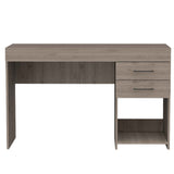Tuhome Ibare Two Drawer Computer Desk with One Lower Shelf, Compact and Functional Design, Ideal for Small Workspaces, Home Office, or Study