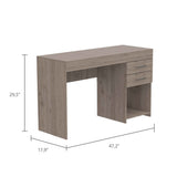 Tuhome Ibare Two Drawer Computer Desk with One Lower Shelf, Compact and Functional Design, Ideal for Small Workspaces, Home Office, or Study