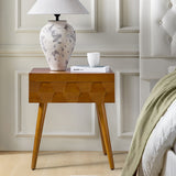 Vivian Mid-century Modern Nightstand with Charging Station(Optional Types)