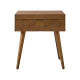 Vivian Mid-century Modern Nightstand with Charging Station(Optional Types)