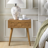 Vivian Mid-century Modern Nightstand with Charging Station(Optional Types)