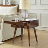 Vivian Mid-century Modern Nightstand with Charging Station(Optional Types)