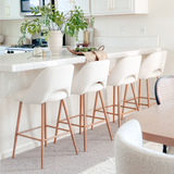 Edwin Boucle Upholstered Counter Stool (Set of 2)
