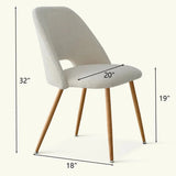 Edwin Modern Upholstered Dining Chair (Set of 4)