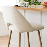 Edwin Boucle Upholstered Counter Stool (Set of 3)