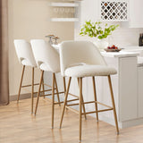 Edwin Boucle Upholstered Counter Stool (Set of 3)