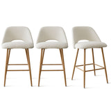 Edwin Boucle Upholstered Counter Stool (Set of 3)