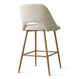 Edwin Boucle Upholstered Counter Stool (Set of 3)