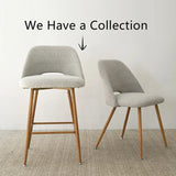 Edwin Boucle Upholstered Counter Stool (Set of 2)