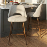 Edwin 26" Modern Upholstered Counter Stool (Set of 2)