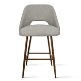 Edwin 26" Modern Upholstered Counter Stool (Set of 3)