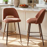 Edwin 26" Modern Upholstered Counter Stool (Set of 2)