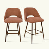 Edwin 26" Modern Upholstered Counter Stool (Set of 2)