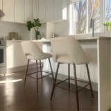 Edwin 26" Modern Upholstered Counter Stool (Set of 3)